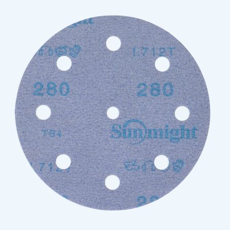 50 st Ceramic schuurschijf klittenband 125 mm, 9 stofgaten K400